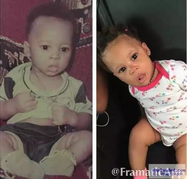 Sandra Okagbue Shows Us The Striking Resemblance Between Flavour And TheirDaughter
